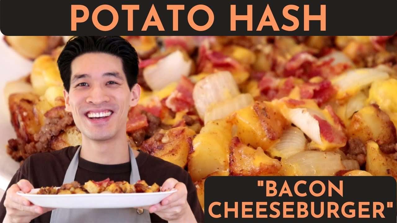 The BEST Potato Hash Recipe (HOME FRIES) – Bacon Cheeseburger – EASY BREAKFAST POTATOES | Danlicious