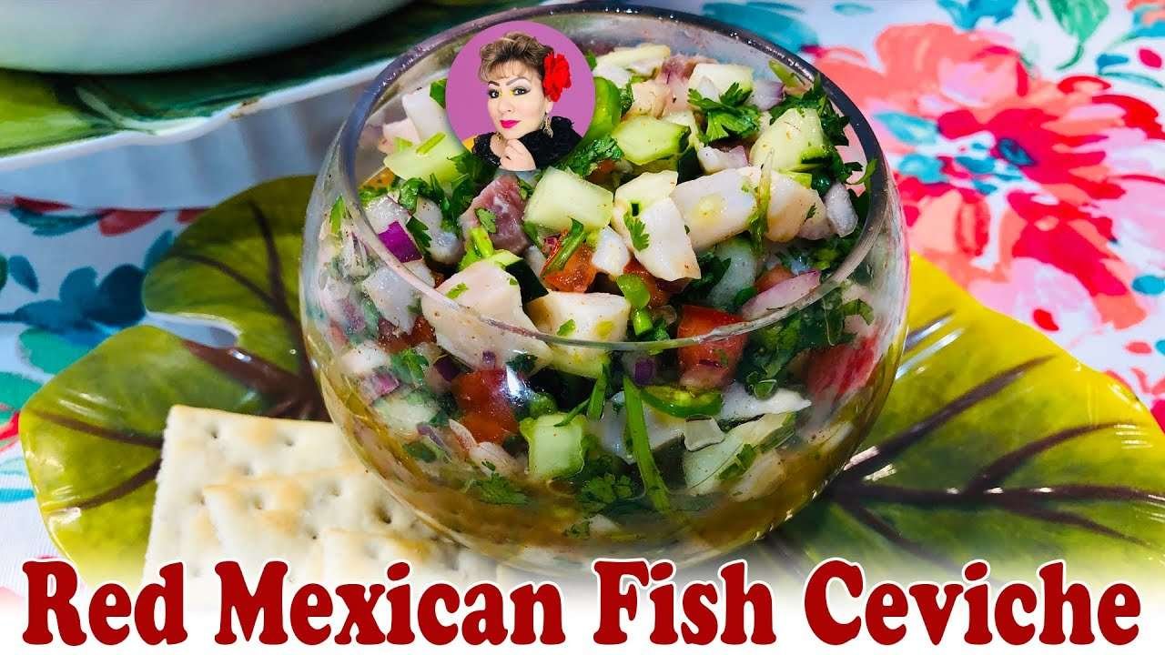 Authentic Red Mexican Fish Ceviche
