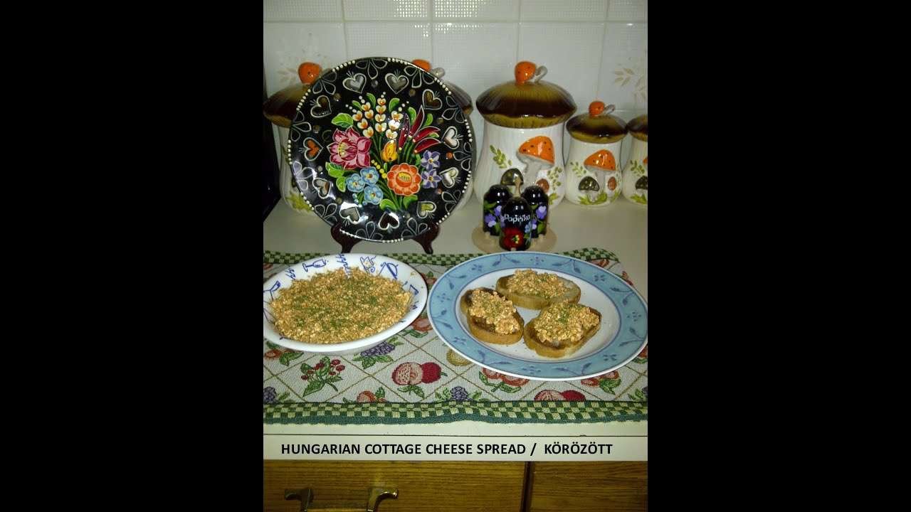 HUNGARIAN COTTAGE CHEESE SPREAD authentic traditional quick and easy/  KÖRÖZÖTT