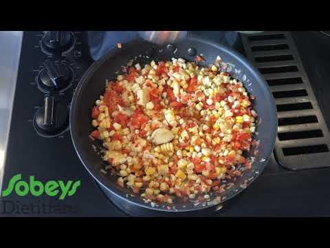Sobeys Dietitians | Cooking Clips | Fresh Corn Succotash
