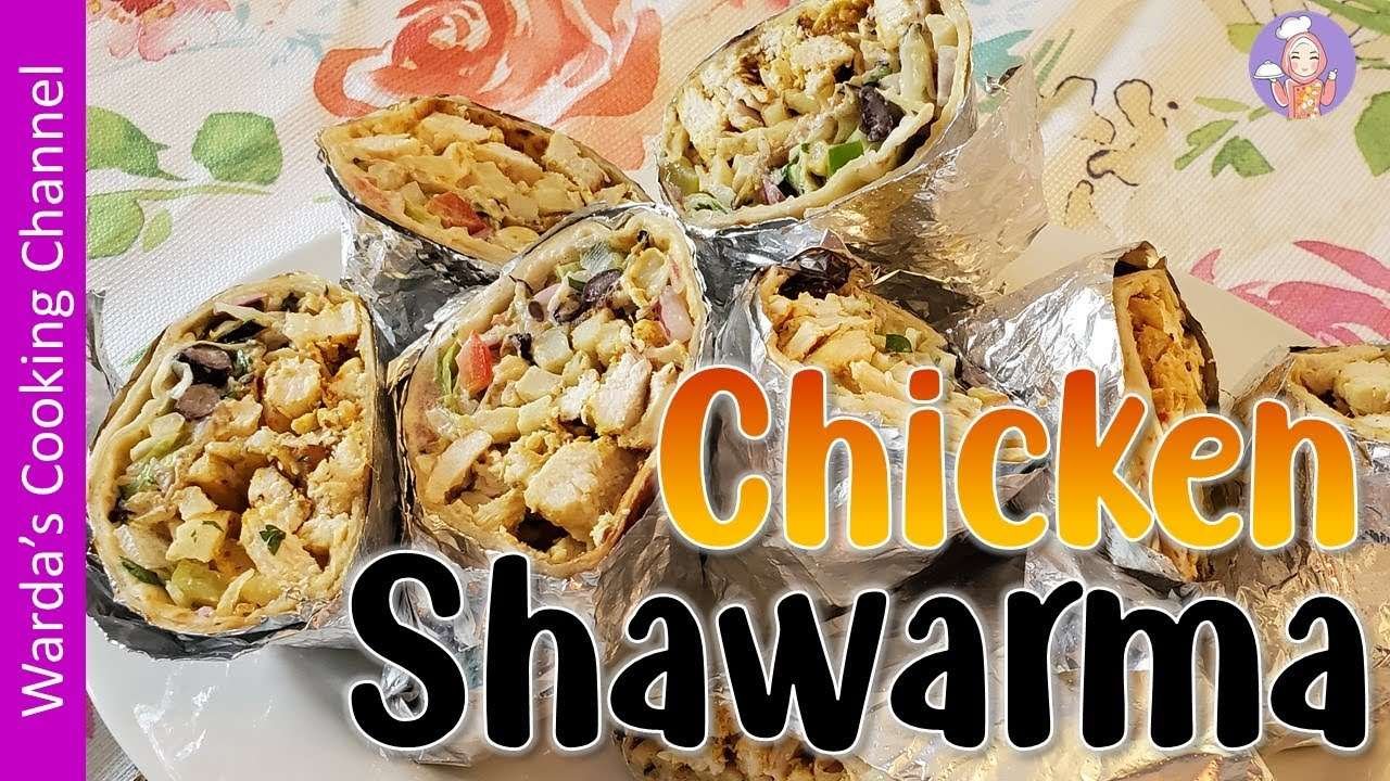Chicken Shawarma | Grilled Chicken Shawarma Wrap with Homemade Tahini Sauce | Easy Shawarma Recipe
