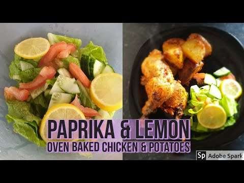 Paprika & Lemon Oven Baked Chicken & Potatoes