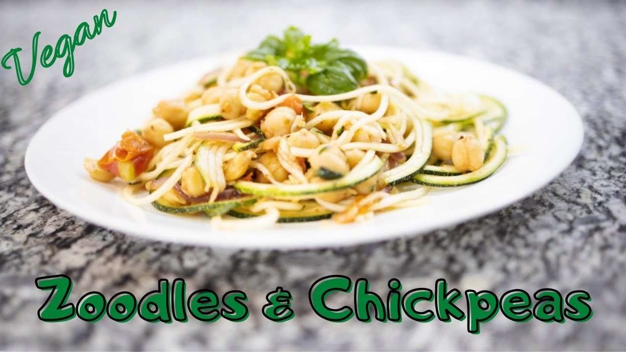 Chickpeas and Zucchini Noodles Recipe | Plant-Based Meal