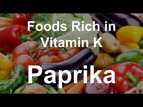 Foods Rich in Vitamin K – Paprika