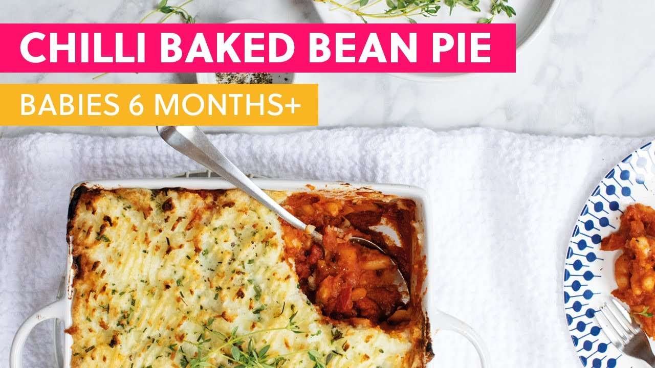 Baby Led Weaning Dinner Recipe Chilli Baked Bean Pie for fussy eaters