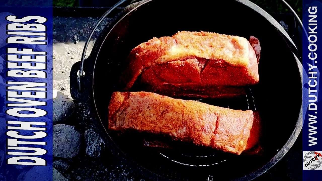 Dutch Oven Beef Ribs & BBQ Pit Beans | Dutchy Cooking | Camp Cooking Challenge