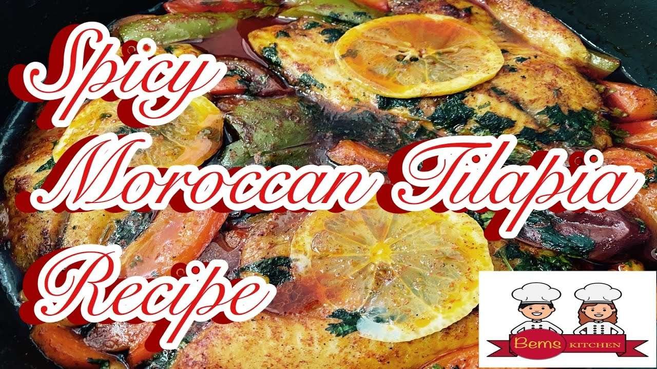 Spicy Moroccan Style Tilapia| How to cook Moroccan Paprika Fish (Mediterranean Dish)