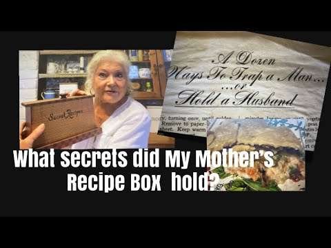 MOM’S CHICKEN POT PIE and SOMETHING STRANGE IN HER RECIPE BOX