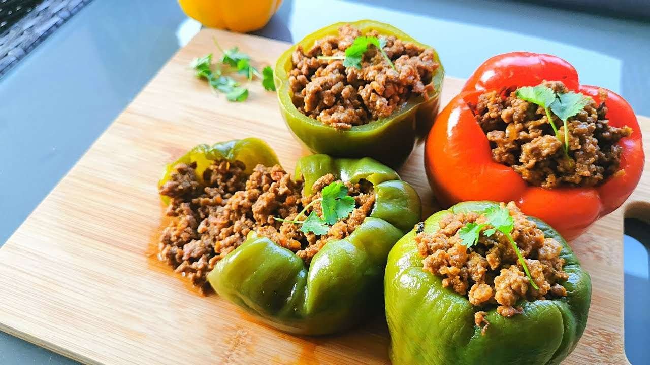 Easy Mince Stuffed Peppers Recipe