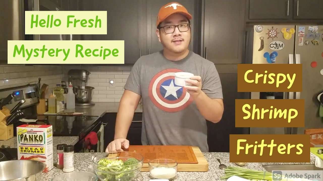 Hello Fresh Mystery Recipe — Crispy Shrimp Fritters
