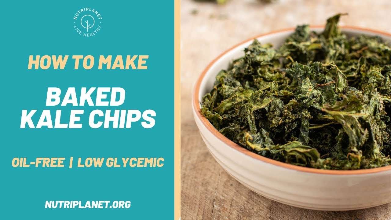 How to Make Baked Kale Chips [Oil-Free, Gluten-Free, Low Glycemic]