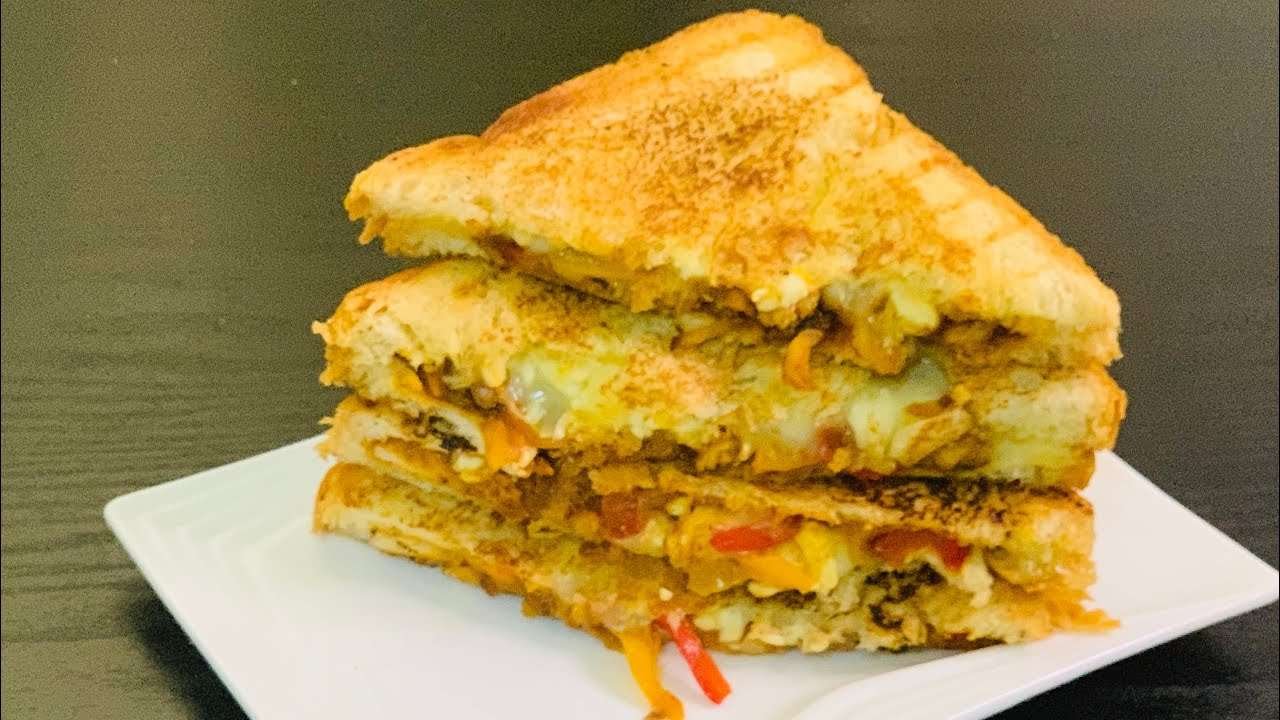 Chicken Fajita Sandwich Recipe / Chicken Cheese Sandwich / Sanwich Recipe / Nauma’s Wit