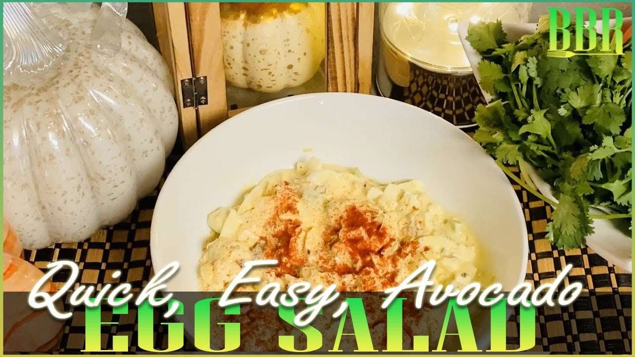 Quick Easy Egg Salad | Eggs and Avocado