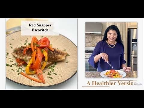 Red Snapper Escovitch |  How to make a simple healthier Fish Escovitch