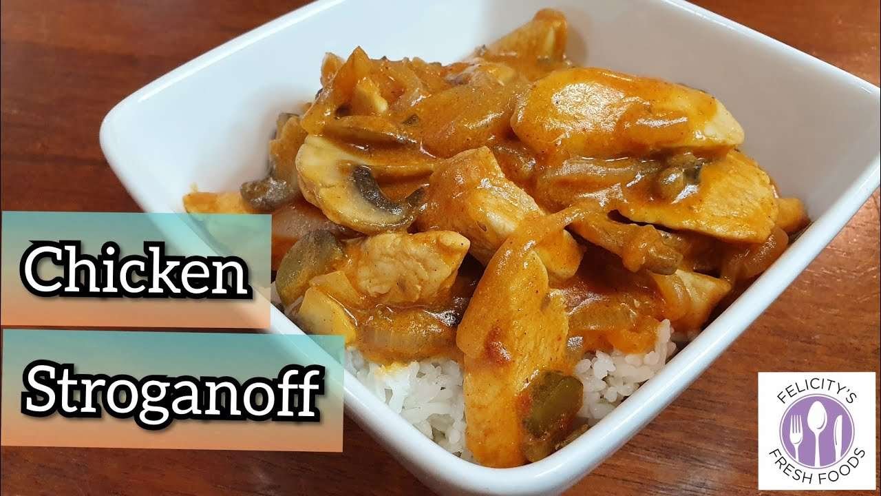 CHICKEN STROGANOFF!! HEALTHY, EASY, FRESH & DELICIOUS!