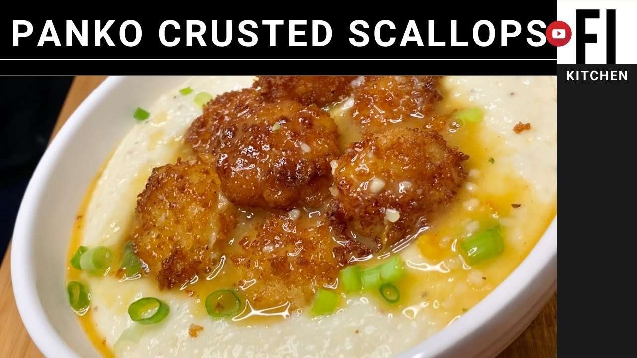 Panko Crusted Scallops with Citrus Butter I FI KITCHEN
