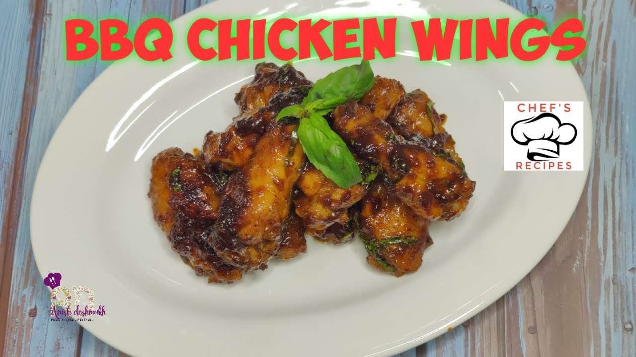 BBQ Chicken Wings ! Homemade Barbeque Sauce ! Best Honey BBQ Wings  ! Chicken wings