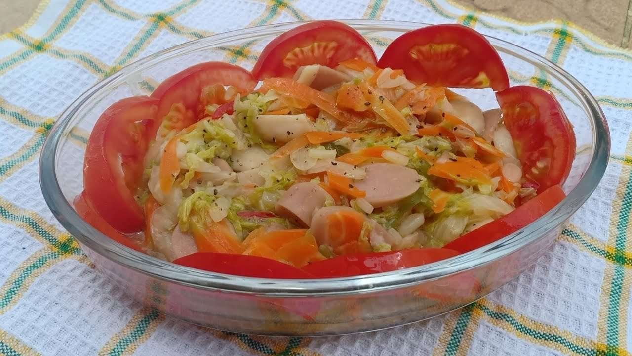 Chinese Cabbage Recipe With Electric pan – #white Cabbage #electric pan