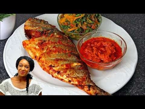 Easy Tasty OVEN GRILLED(roasted) FISH with Veggie sauce