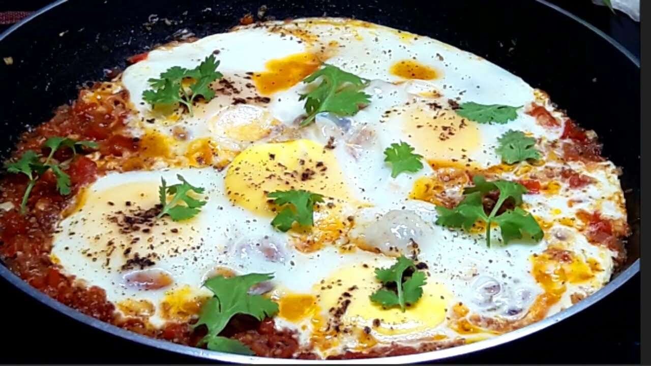 Shakshuka Recipe || World's Best Breakfast Recipe ||Egg Poached in Tomato gravy  || Chef Recipe ||