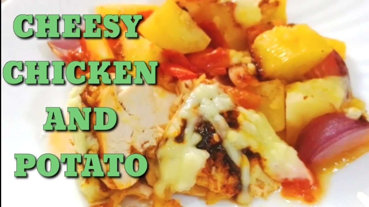 CHICKEN AND POTATO recipe | Baked Chicken Breast | CHEESY Baked Chicken and Potatoes