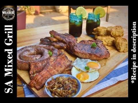 South African Mixed Grill | Braai | How to make Garlic Bread Recipe | South African Braai | ASMR |