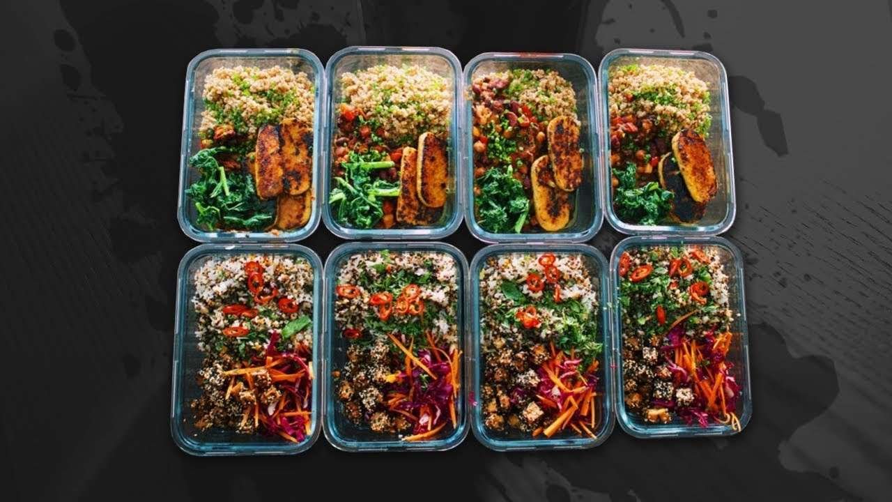 FANCY VEGAN HIGH PROTEIN MEAL PREP FOR 4 DAYS