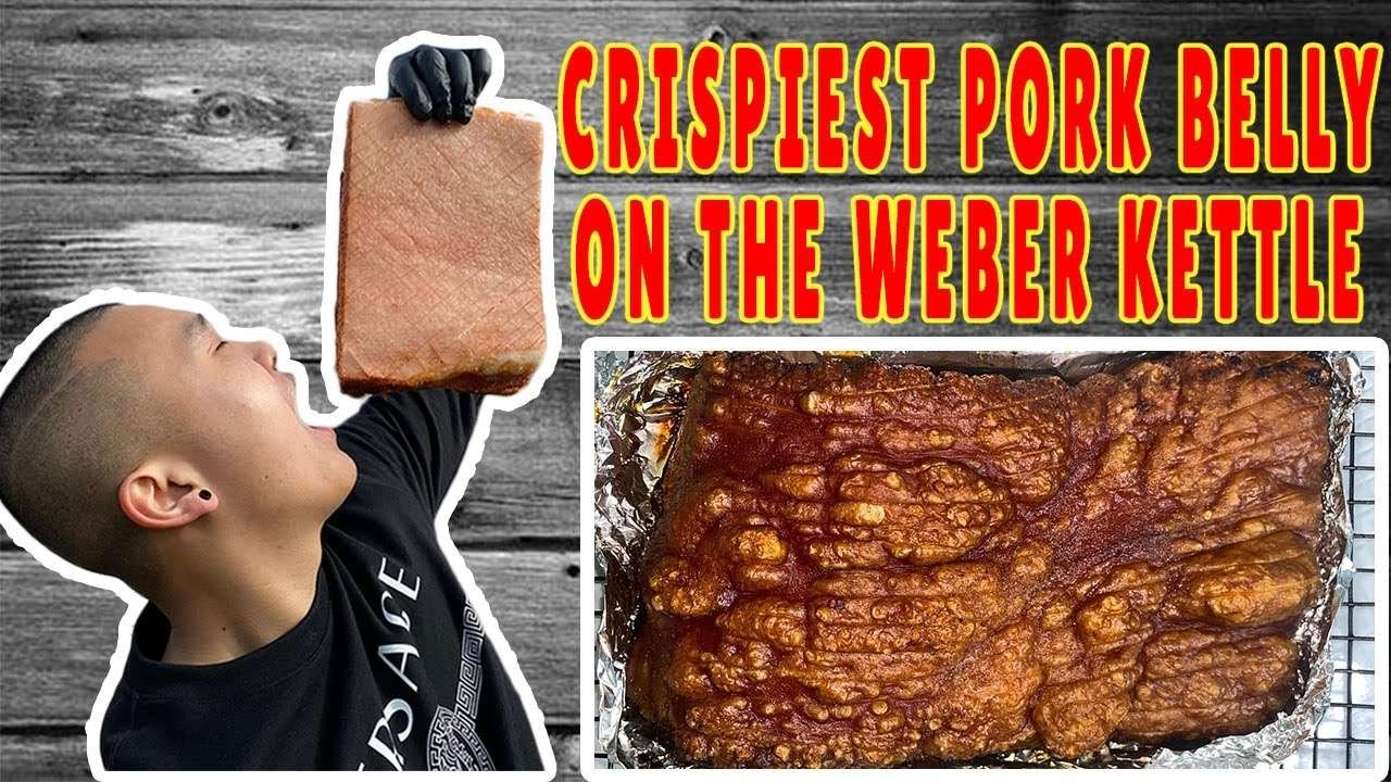 Making the ULTIMATE CRISPY PORK BELLY on the Weber Kettle | EASY RECIPE