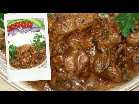 Spicy chicken gizzard and liver gravy. Chicken gizzard and liver masala recipe