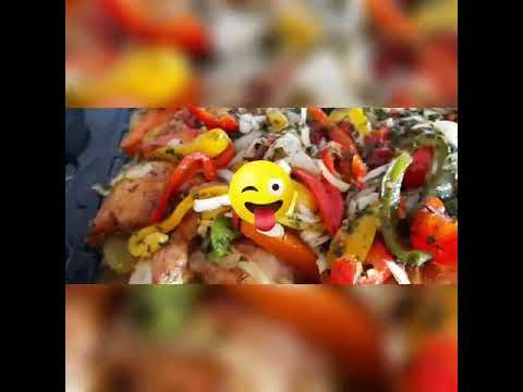 How I prepared my chicken,& patatas.