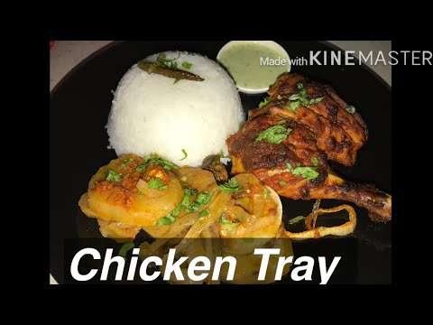 Chicken Tray | Malaysia Style Fried Chicken With Rice | Hadiya kashif Ali