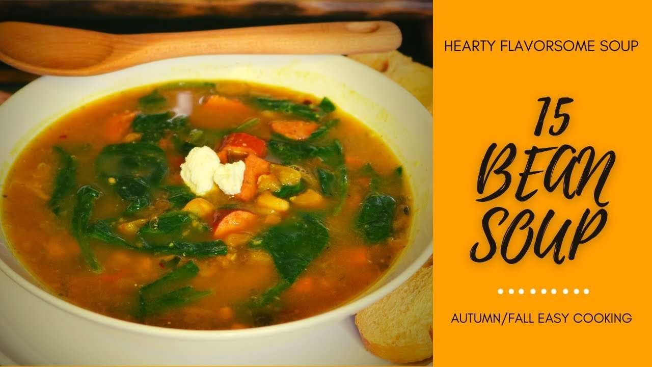 15 BEAN TURKEY KIELBASA SOUP | COOK AND EAT WITH ME!
