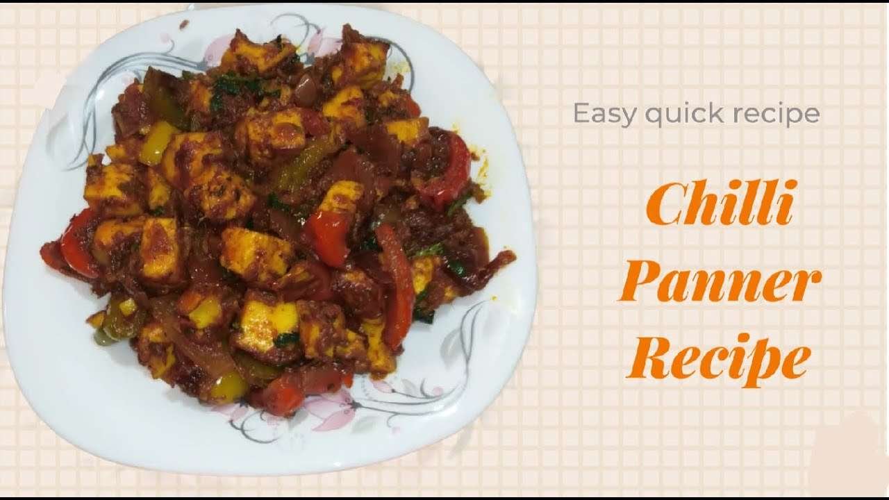 CHILLI PANEER RECIPE / QUICK EASY RECIPE / UNDER 20 MINUTES/ FOR STARTERS