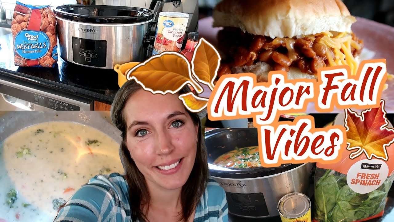 FOUR *FALL*CROCKPOT RECIPES | SLOW COOKER MEALS