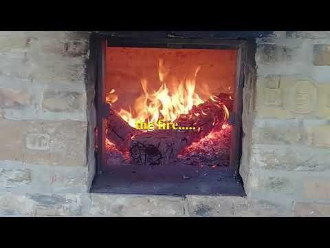 Homemade pizza in a wood – fired oven