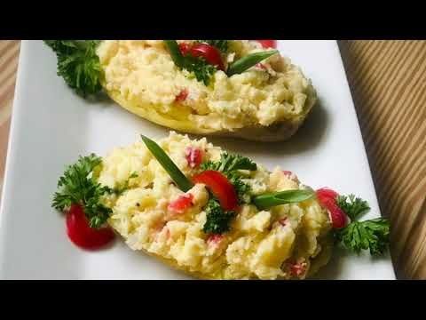 STUFFED "NO BAKED" POTATO SKINS RECIPE || IN THE KITCHEN WITH LYNN