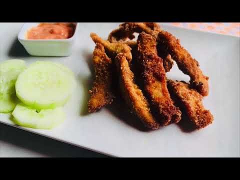 Crispy & easy chicken fingers/Tenders recipe for kids