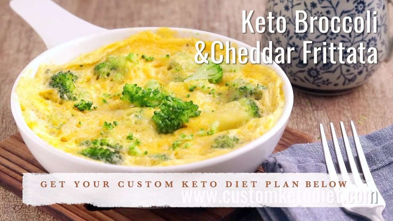 Keto Broccoli & Cheddar Frittata | Keto Diet Recipes