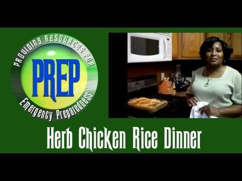 Herb Chicken Rice Dinner | Food Storage Recipe