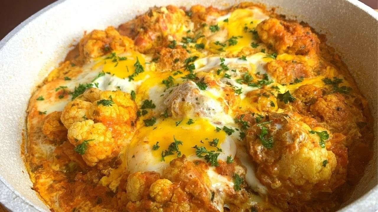 Delicious cauliflower with egg | Easy dish for lunch at home | cauliflower with egg recipe | 2020