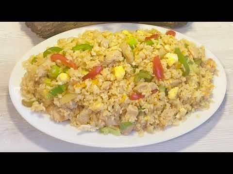 রেস্টুরেন্ট স্টাইলে চিকেন ফ্রাইড রাইসের সহজ রেসিপিRestaurant style easy Chicken fried rice recipe.