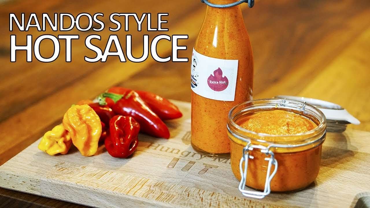 Nandos Style Hot Sauce with Super Hot peppers  – 4K ASMR