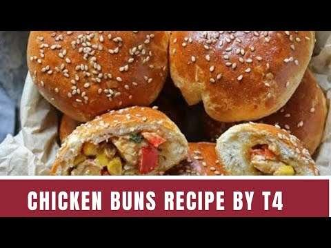 CHICKEN BUNS RECIPE WITHOUT OVEN BY T4 TANOLI.HOMEMADE CHICKEN BUNS