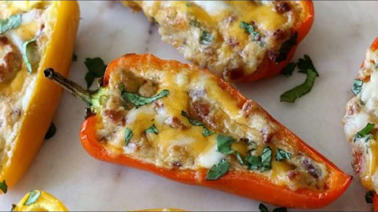 How to Make Easy Stuffed Peppers | Paprika Filled with Potatoes |  Simple Vegetarian Recipe 🫑🫑🫑