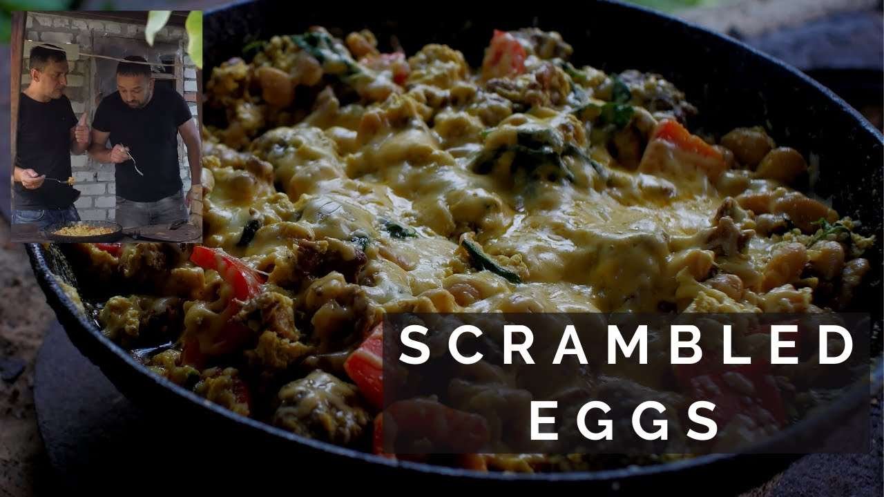How to make best campfire scrambled eggs with wild mushrooms
