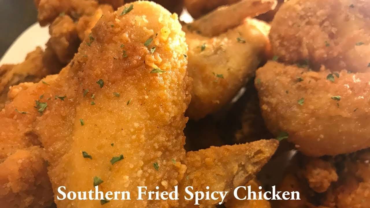 How To Make Spicy Southern Fried Chicken Recipe | Mama Ray Ray In The Kitchen