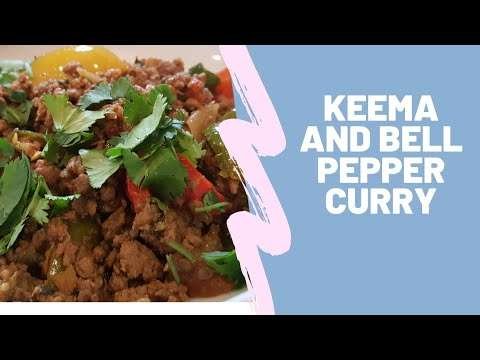 Keema and bell pepper curry