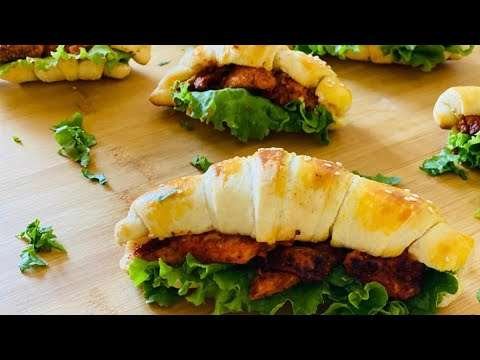 Croissant  Sandwiches | Croissant Chicken  Sandwiches | Quick Sandwich Recipe