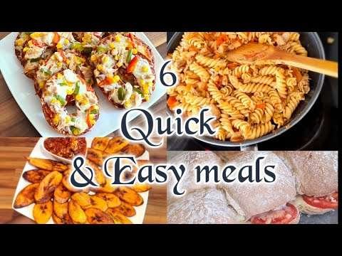 6 Quick And Easy Meals || Easy Recipes For Students
