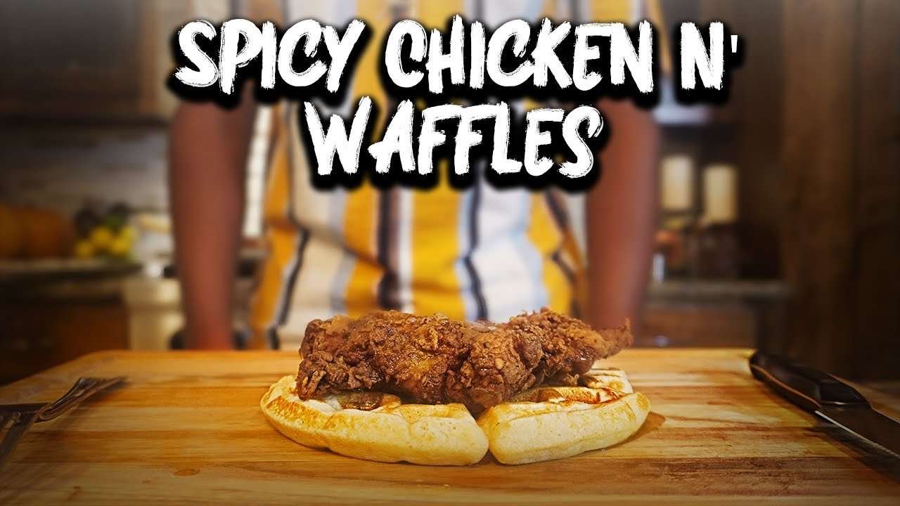 The CRISPIEST Chicken and Waffles Recipe | *Spicy Chicken* | That Savage Kitchen